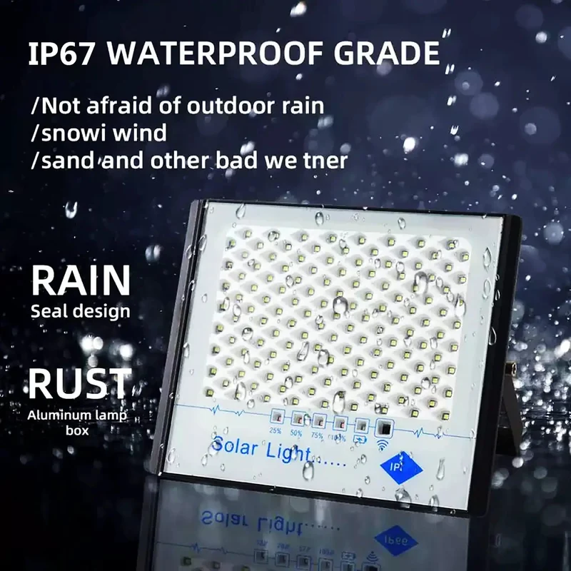 Hella Bright 400W Solar Flood Light With Remote Control And Dusk To Dawn Switch Featuring Slick IP65 Waterproof LED Outdoor Lighting To Amp Up Your Garden Yard Or Parking Lot Setup Any Time Of Night Without Stressing Over Skyrocketing Bills