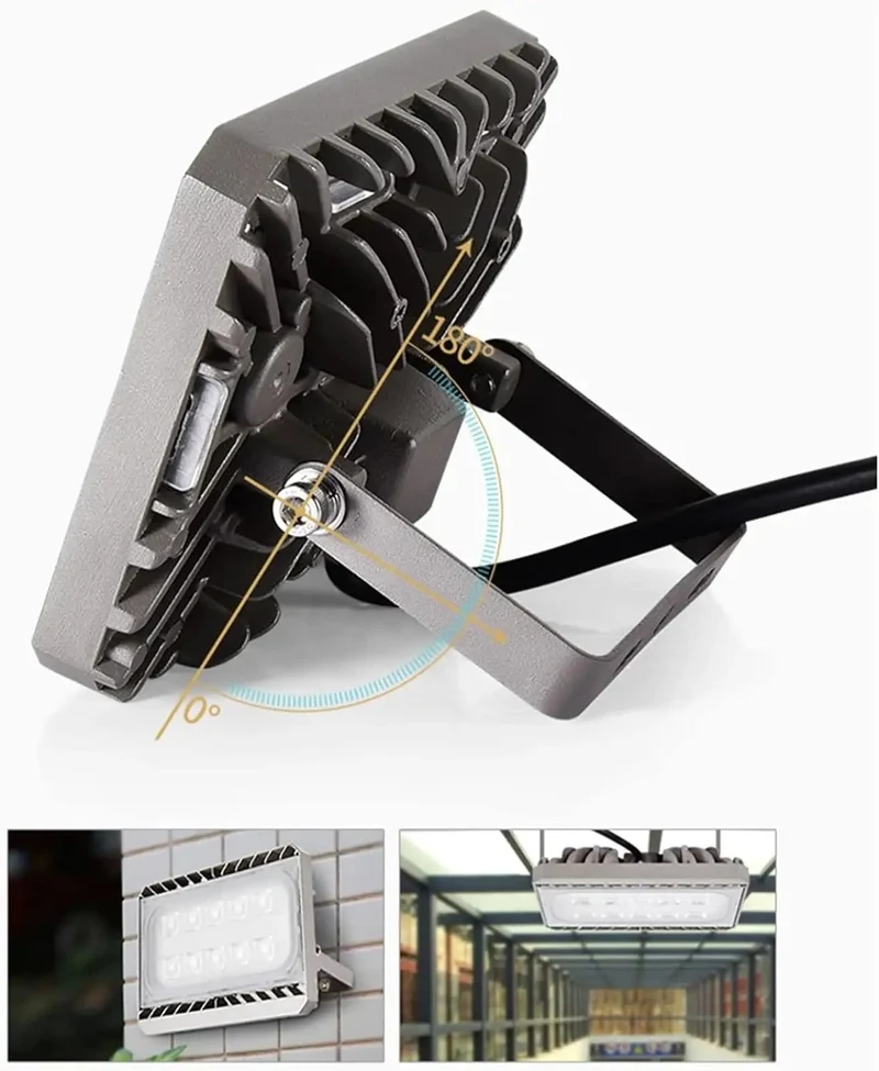 Crushing Brightness Led Floodlight Outdoor Security Light With Badass Weather Resistant Housing And Kickin Flex Mount Options In 18W 50W Or 150W For Driveway Yard And Garage Night Setup