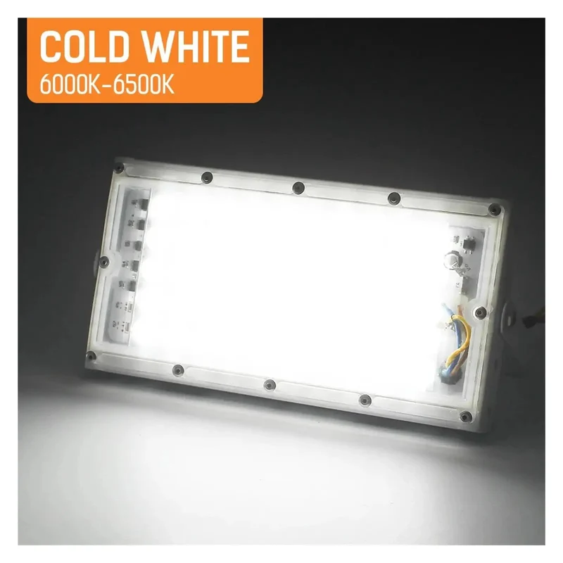 Badass 12V DC LED Flood Lights 50W And 100W Hella Bright Heavy Duty Outdoor Spotlights IP66 Waterproof Slick Design For Fences Barns Garages Rock Solid Portable Illumination Cool White Cast