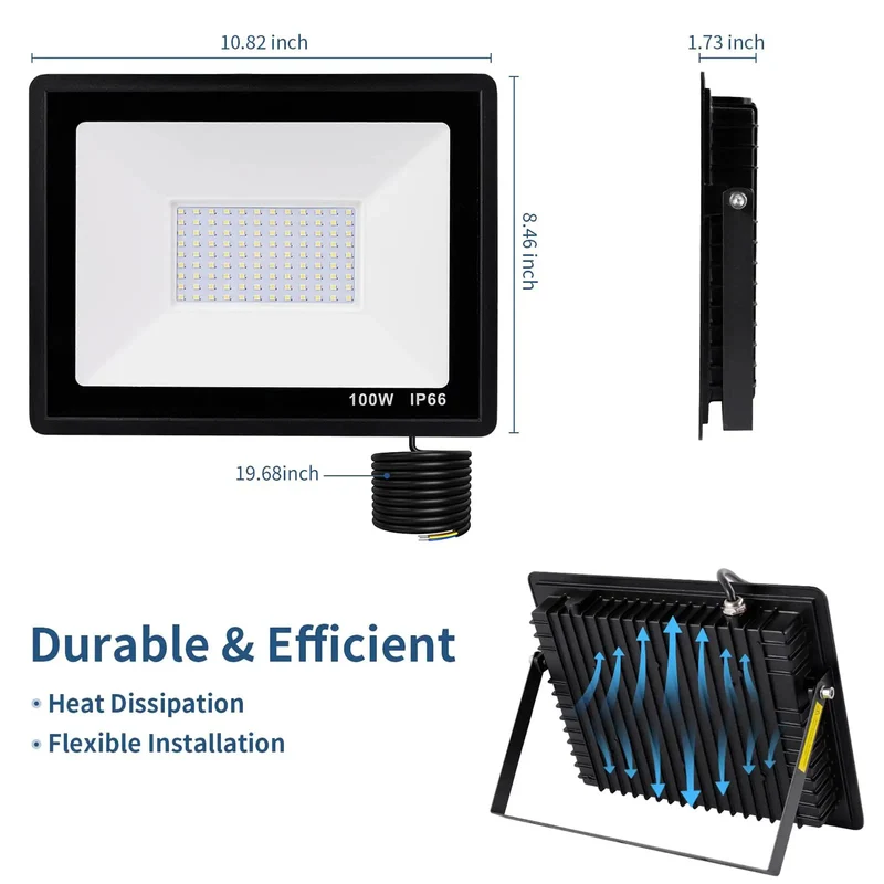 Heavy Duty Led Flood Light With IP66 Waterproof Security Spotlight Built Different Commercial Outdoor Lighting Serious Glow Stable Circuitry And Adjustable Mount Gets The Heavy Lifting Yard After Yard