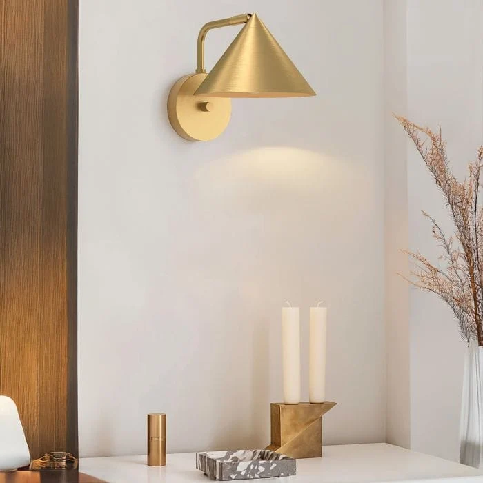 Lampe Murale Laiton Style Japonais