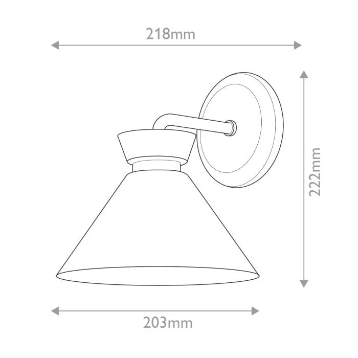 Lampe Murale Laiton Minimaliste