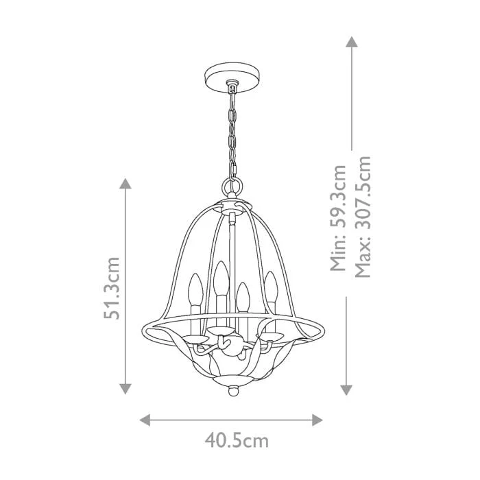 Luminaire Chandelier Blanc Campagne