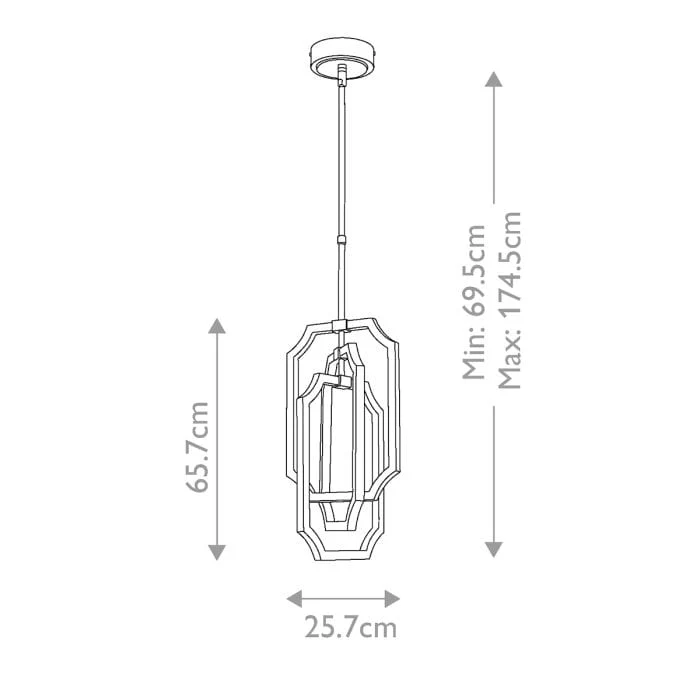 Luminaire Suspension Argentée LED