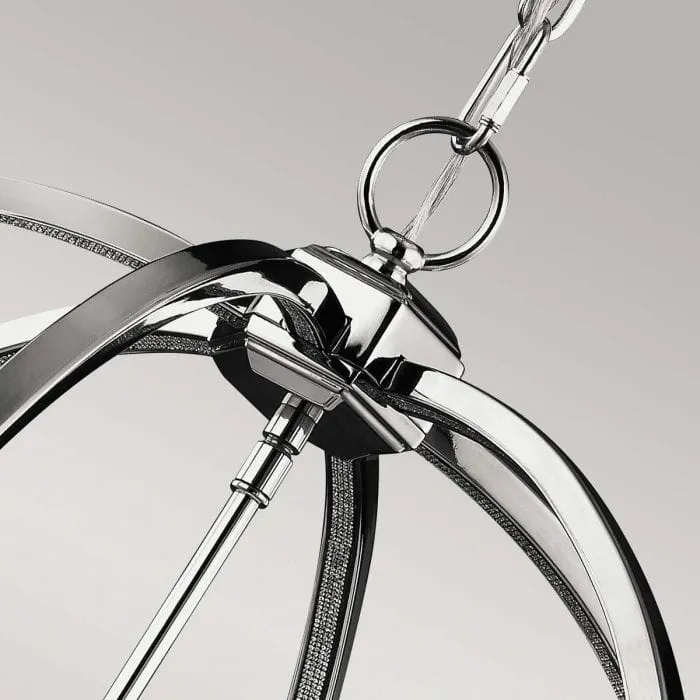 Lustre Salon Boule Argente