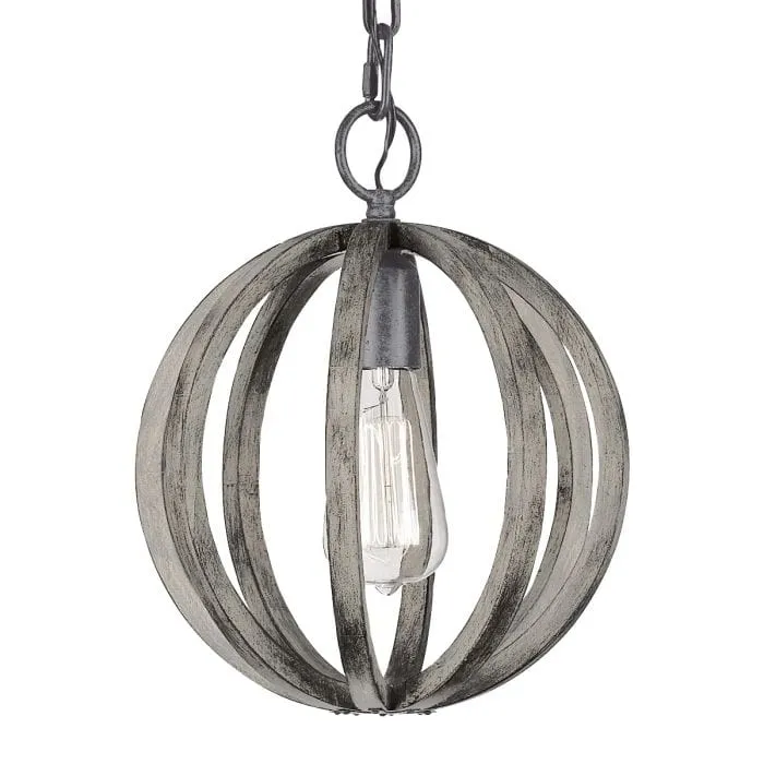 Suspension en Bois Gris