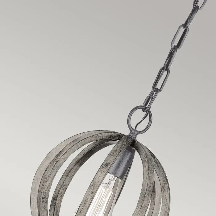 Suspension en Bois Gris