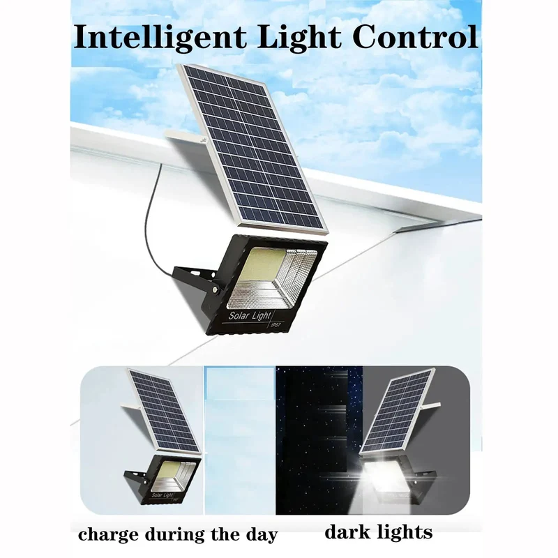 Heavy Duty Solar Flood Light For Outdoor Home Security And Garden Walls Super Bright IP67 Waterproof Motion Activated Led Wall Mount Black Zero Fuss Backyard Lighting Option