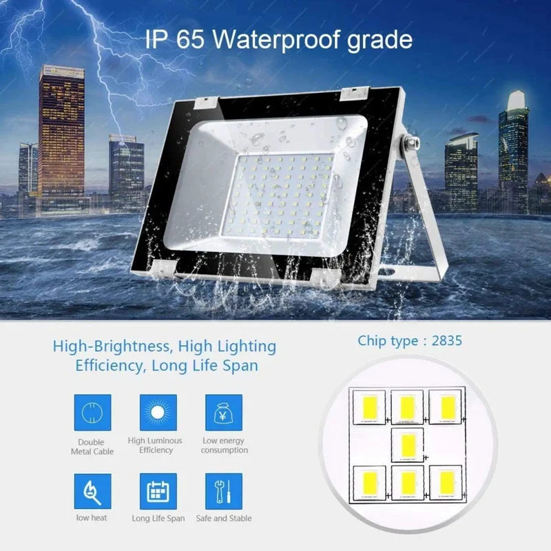 Killer Solar Flood Lights 50W Led Outdoor Spotlight Tough As Nails Industrial Wall Light For Backyards And Patios All Weather IP65 Protection With Beast Mode Coverage For Any Yard