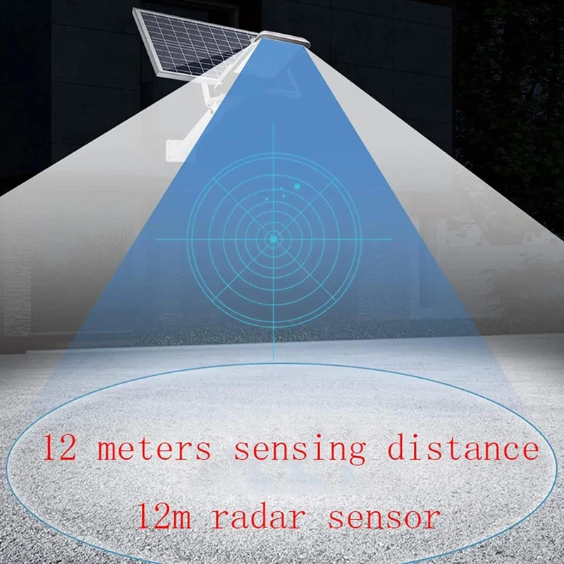 Heavy Duty Solar Street Light With Radar Sensor And Remote Control Kick Ass Led Flood Light For Yard And Driveway Rock Solid Frame No Wire Hassle Dusk To Dawn Security Lighting Ready For Instant Install
