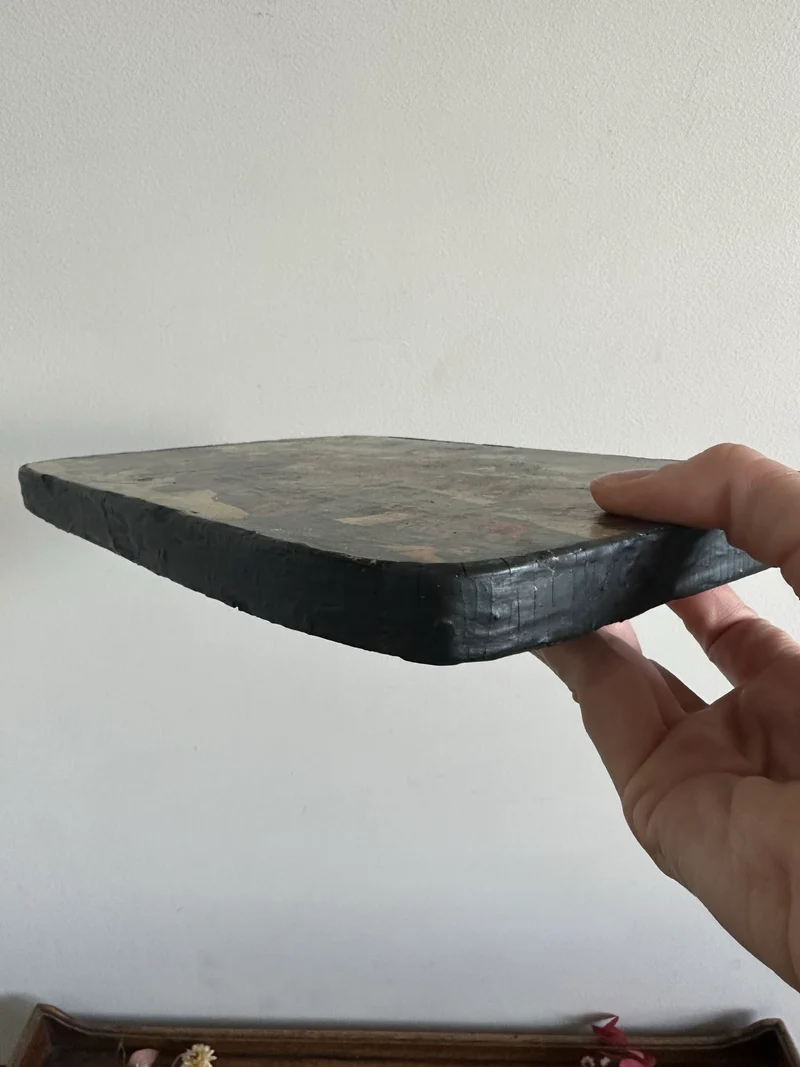 Représentation Les Patineurs sur bois épais