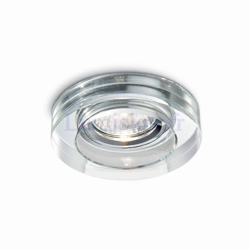 Spot encastrable rond en verre BLUES transparent