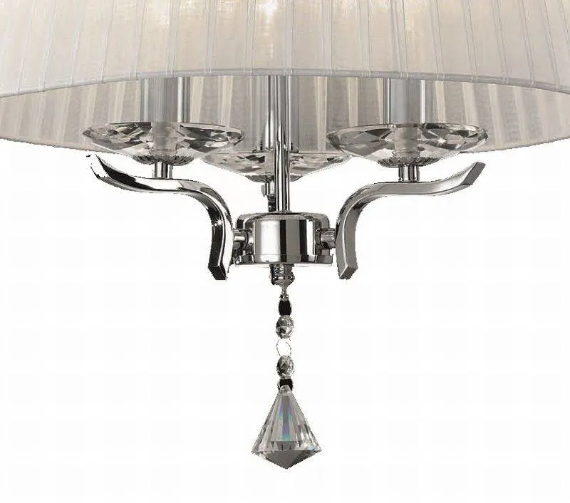 Suspension PEGASO abat-jour organdi