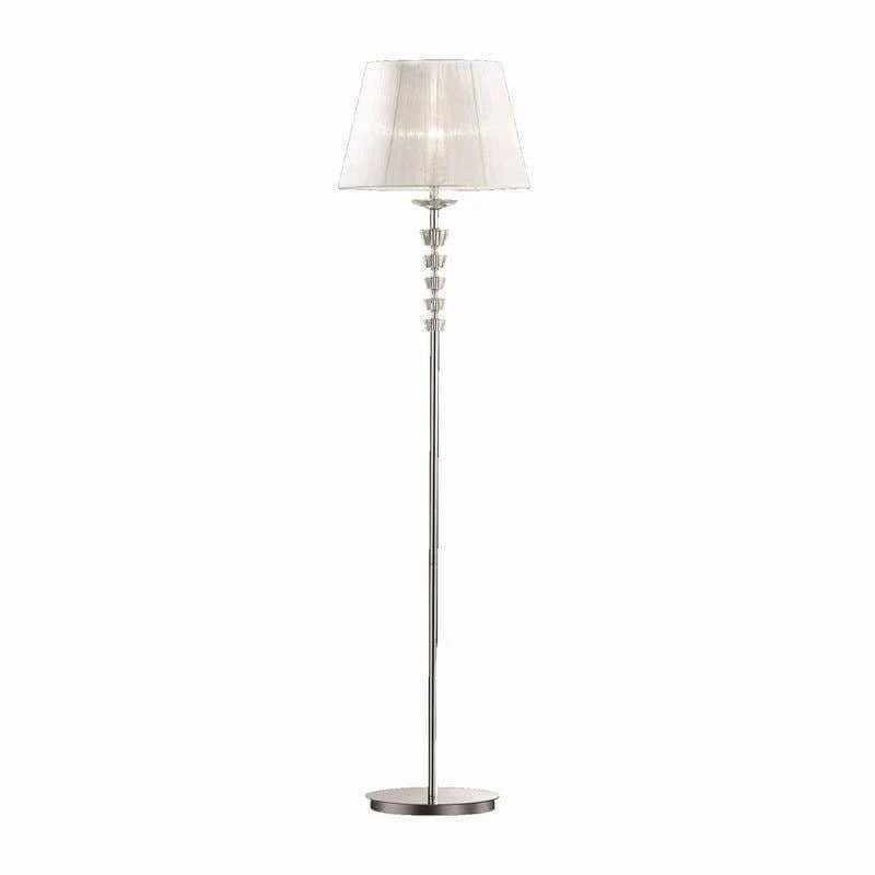 Lampadaire PEGASO abat-jour organdi