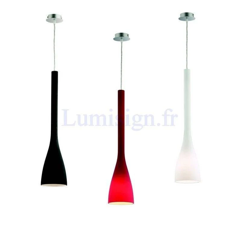 Suspension FLUT-P noire, blanche ou rouge