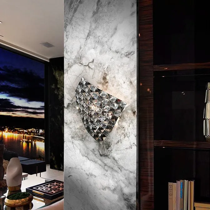 Luminaire Mural en Verre Cristal