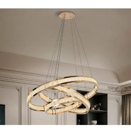 LED Lustre Or pour Salon
