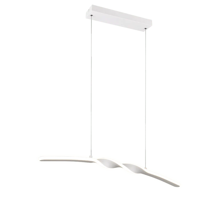 Suspension Blanche Arc Pour Table