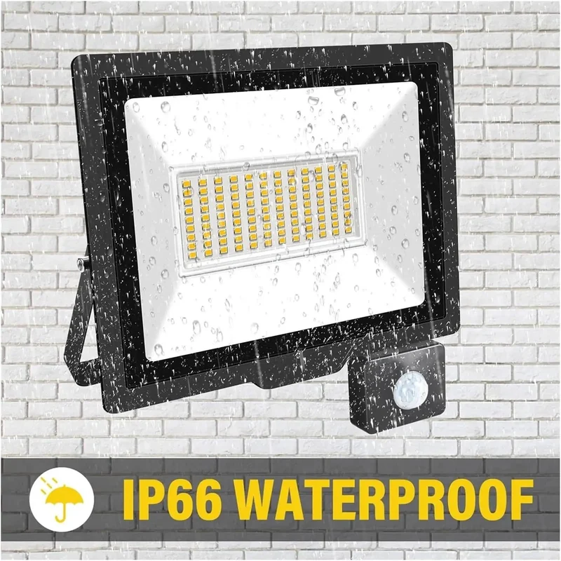 Hella Bright Led Flood Light With Adjustable Pir Motion Sensor For Outdoor Indoor Security Lighting Upgraded Heavy Duty Wall Mount Delivers Top Tier Warm White Illumination Snappy Setup And Knockout Performance Perfect For Driveways And Yards Tonight