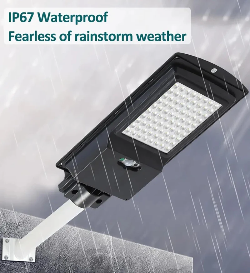 360W Solar Street Light And Motion Sensor With Remote Badass Waterproof Security Flood Lamp For Yard Garden And Garage Dusk To Dawn 114 Led Beads Ultra Bright Year Round