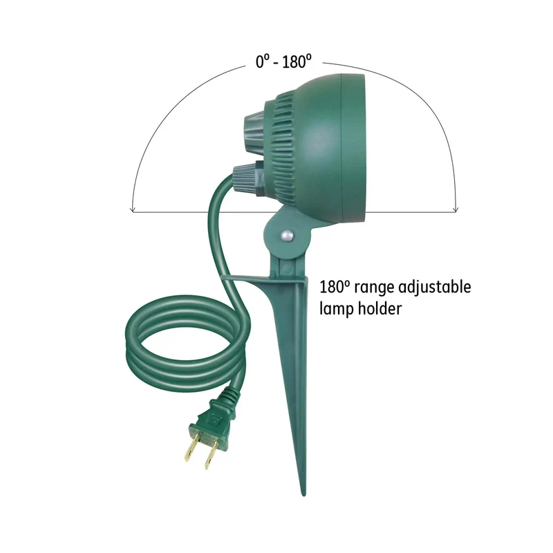 Kick Up Your Front Yard Curb Appeal With This Solid Waterproof Outdoor Christmas Floodlight Adjustable Holiday Garden Stake Lamp Total Backyard Glow Up Easy Plug Play Setup Ul Rated 4 Watt Bulb On Four Foot Cord