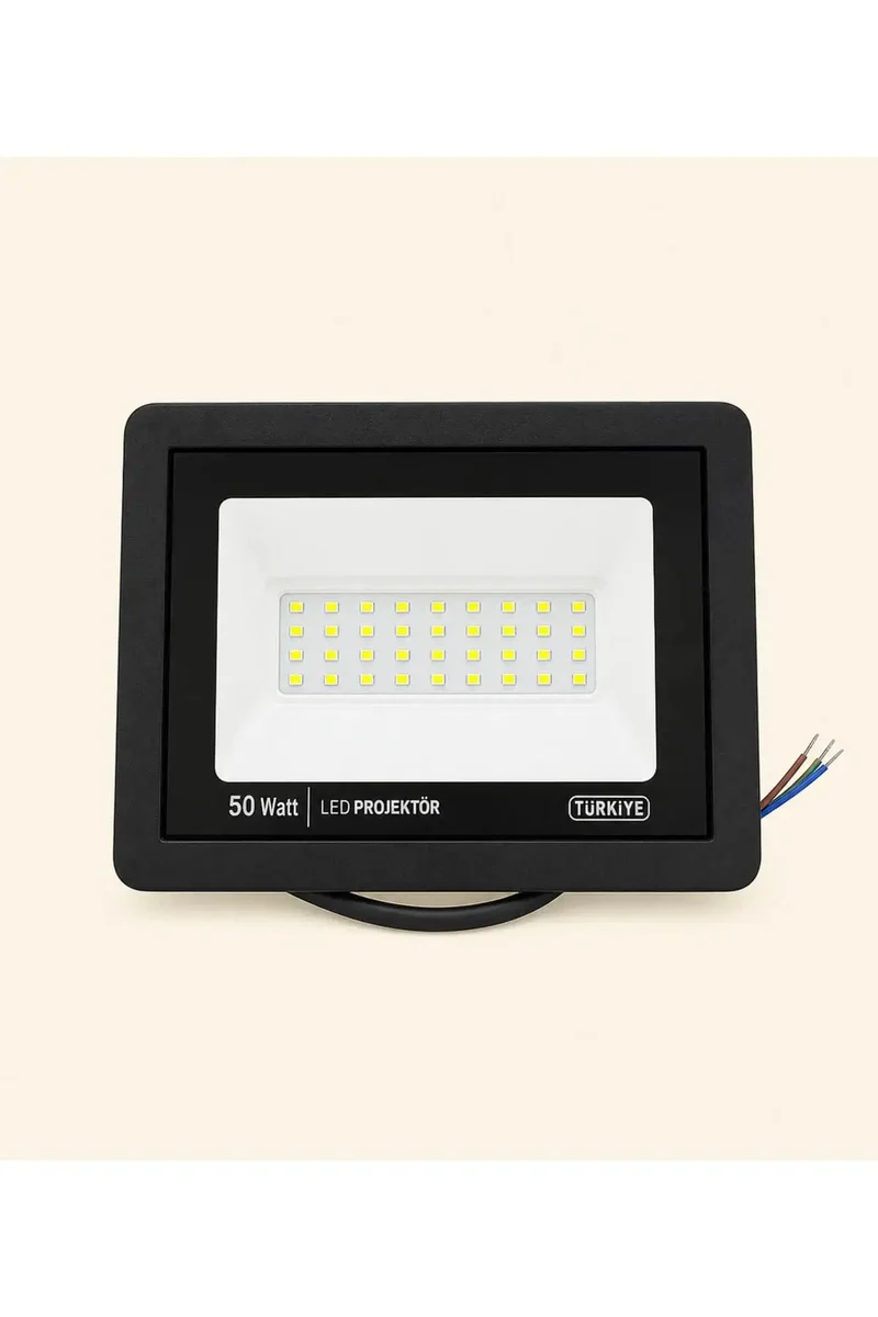 Heavy Duty 50W Led Floodlight Knockout Brightness Ip65 Water Resistant Outdoor Lighting High Lumen Energy Saving Workhorse For Construction Sites Gardens And Parking Lots
