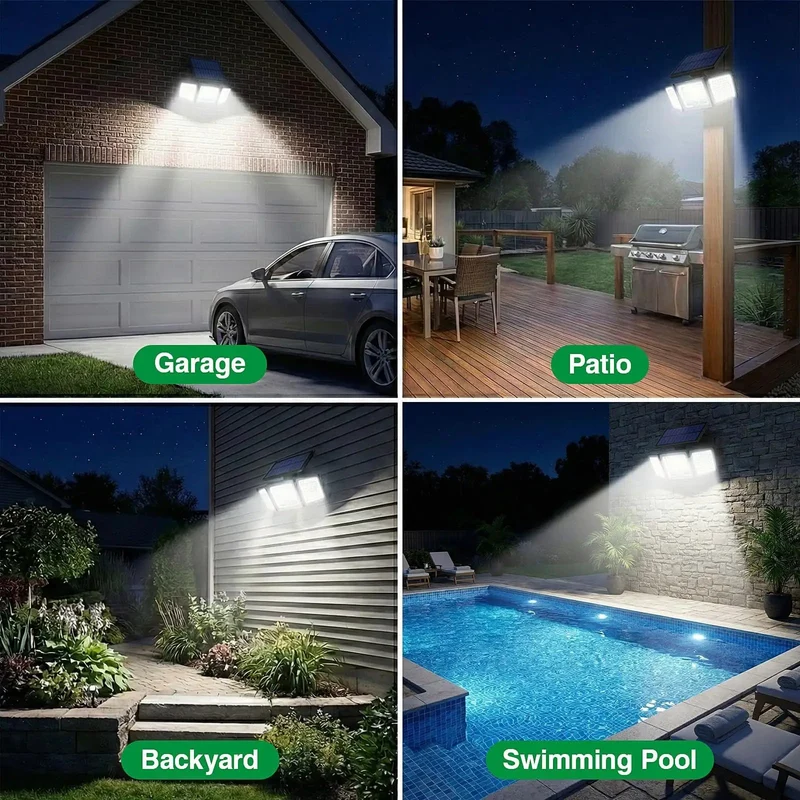 Top Notch 3Pack Solar Motion Sensor Lights Featuring 286 Led Diodes And Hella Bright 2500 Lumens For Secure Yard Driveway Or Patio Illumination Easy Install Built Tough IP65 Waterproof Rating With Three Custom Modes