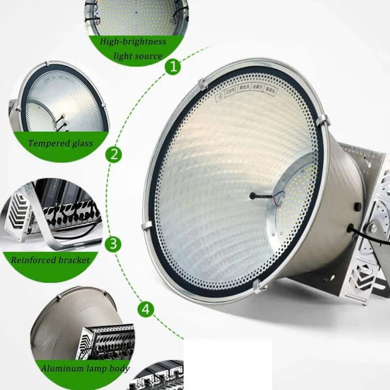 Badass Heavy Duty 400W Led Work Light With 6000K Cool White Illumination For Construction Sites And Outdoor Yard Coverage Durable Tempered Glass Lens Built Different To Go Hard In Pitch Black Conditions