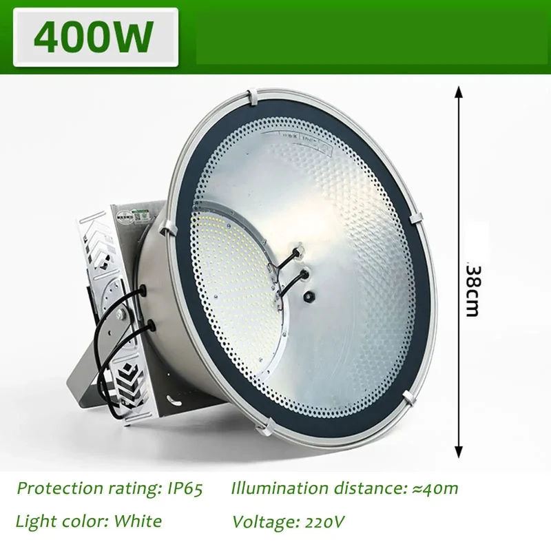 Badass Heavy Duty 400W Led Work Light With 6000K Cool White Illumination For Construction Sites And Outdoor Yard Coverage Durable Tempered Glass Lens Built Different To Go Hard In Pitch Black Conditions