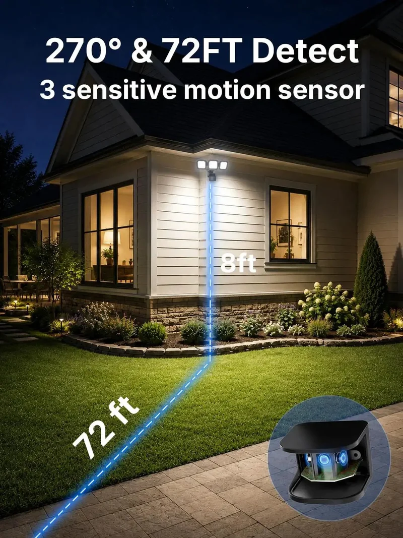 Top Shelf Motion Sensor Flood Lights For Outdoor 270 Degree Coverage Badass Hardwired Security Light 5500 Lumen Led Adjustable Head Two Pack Darn Bright No Fuss Night Perimeter Protection Kit