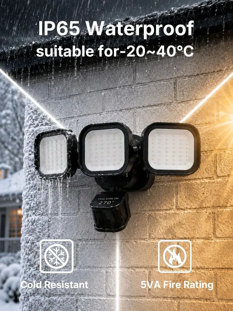 Top Shelf Motion Sensor Flood Lights For Outdoor 270 Degree Coverage Badass Hardwired Security Light 5500 Lumen Led Adjustable Head Two Pack Darn Bright No Fuss Night Perimeter Protection Kit