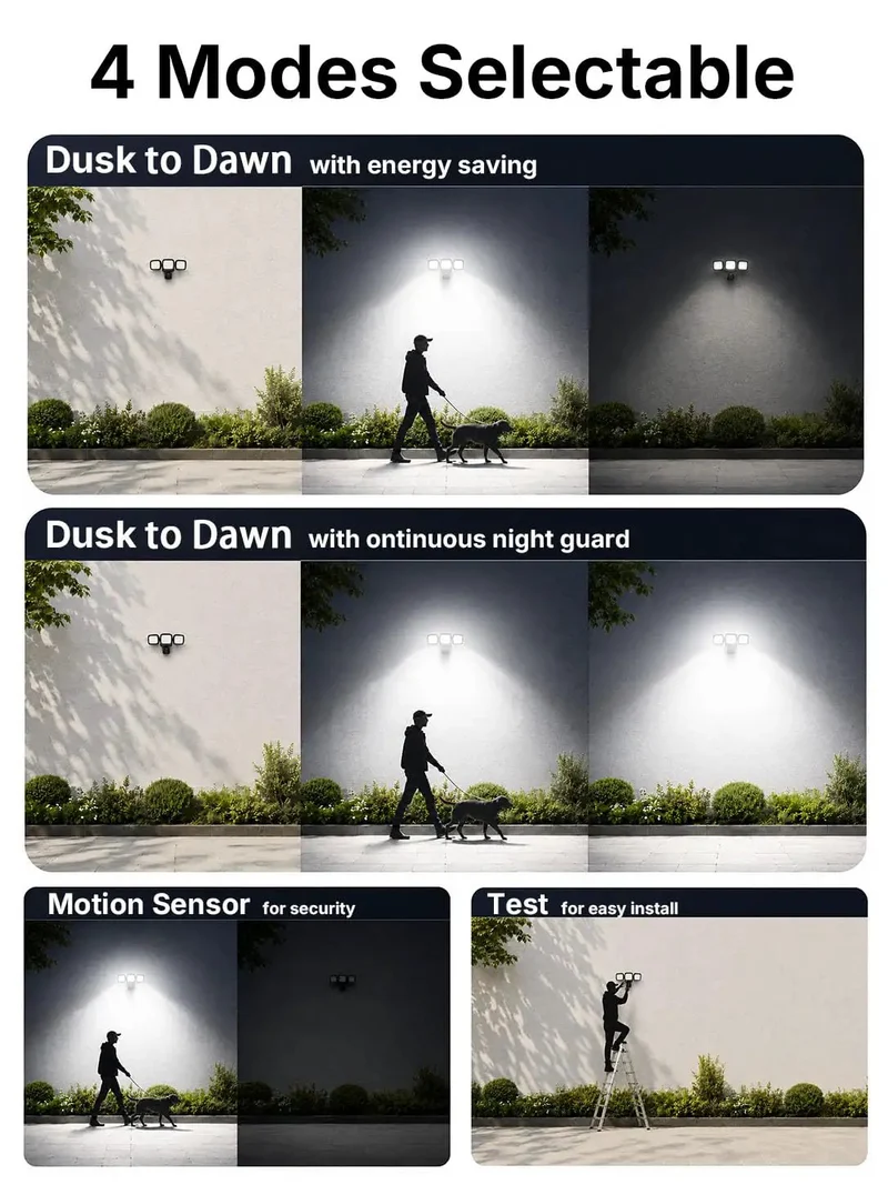 Top Shelf Motion Sensor Flood Lights For Outdoor 270 Degree Coverage Badass Hardwired Security Light 5500 Lumen Led Adjustable Head Two Pack Darn Bright No Fuss Night Perimeter Protection Kit