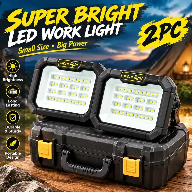 Rugged Rechargeable Solar Work Light With 38 Hella Bright Led Bulbs And A Rock Solid Magnetic Base Perfect For Camping Tailgating And Emergency Yard Projects