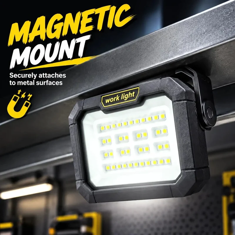 Rugged Rechargeable Solar Work Light With 38 Hella Bright Led Bulbs And A Rock Solid Magnetic Base Perfect For Camping Tailgating And Emergency Yard Projects