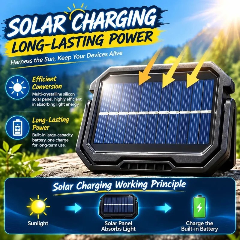 Rugged Rechargeable Solar Work Light With 38 Hella Bright Led Bulbs And A Rock Solid Magnetic Base Perfect For Camping Tailgating And Emergency Yard Projects