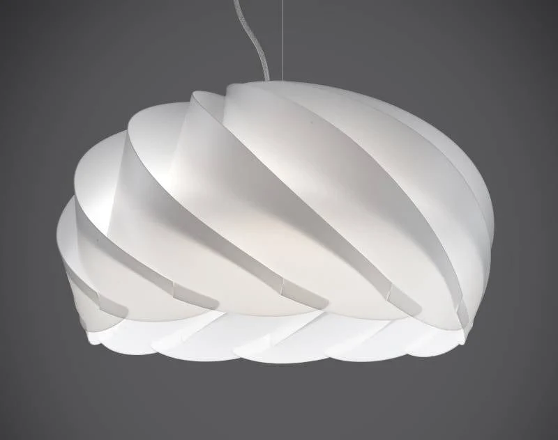 Suspension polilux HALF Ø 26, 42 ou 55 cm blanche
