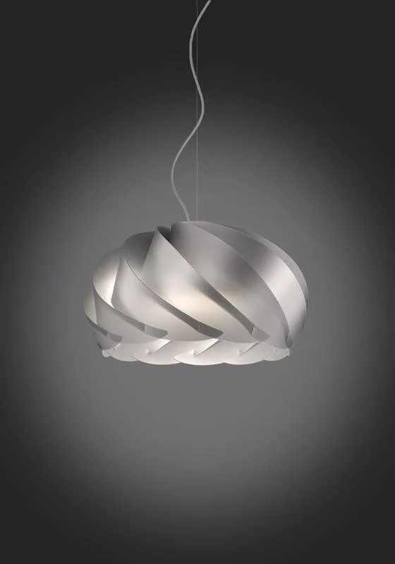 Suspension polilux HALF Ø 26, 42 ou 55 cm argent