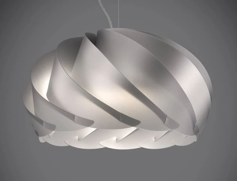 Suspension polilux HALF Ø 26, 42 ou 55 cm argent