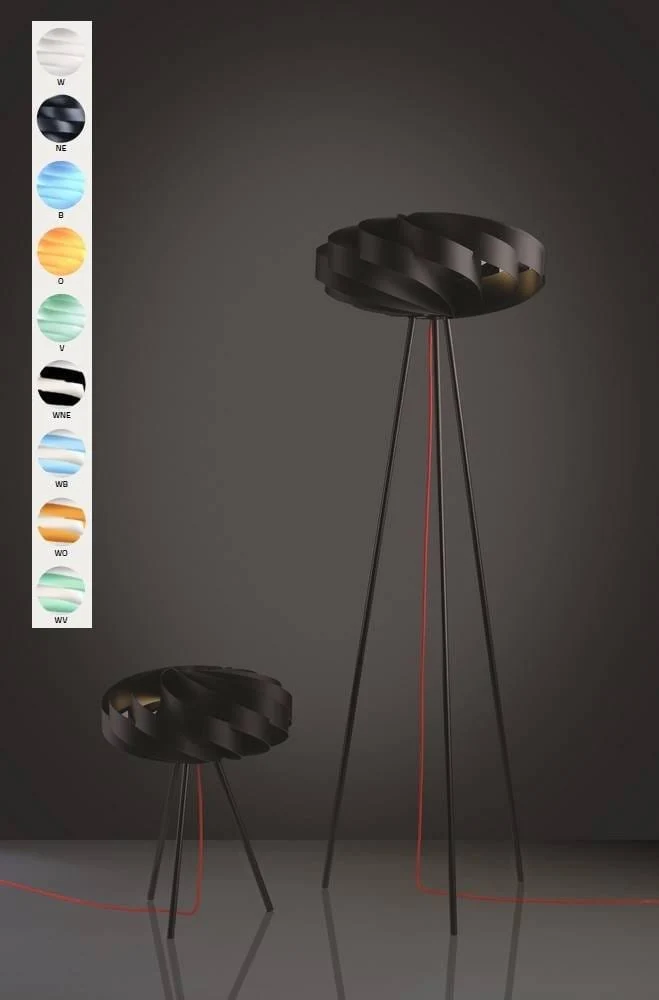 Lampadaire trépied polilux FLAT Ø 500 Bleu