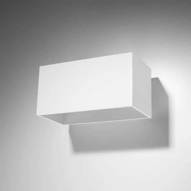 Applique Murale Rectangulaire Blanc pour 2 Ampoules G9
