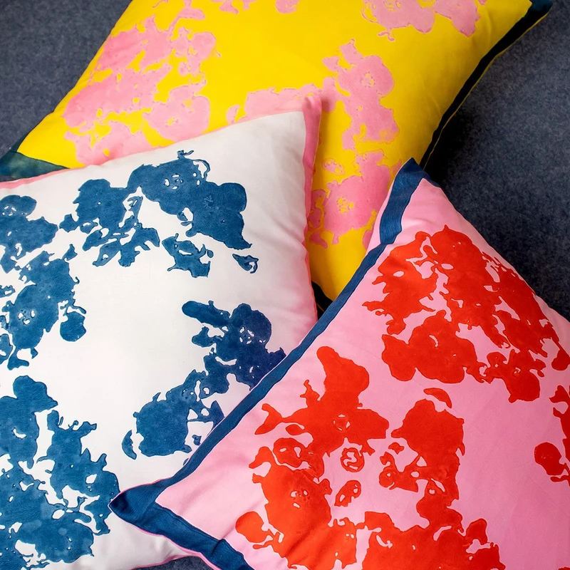 Stories of Italy White & Blue Cushion