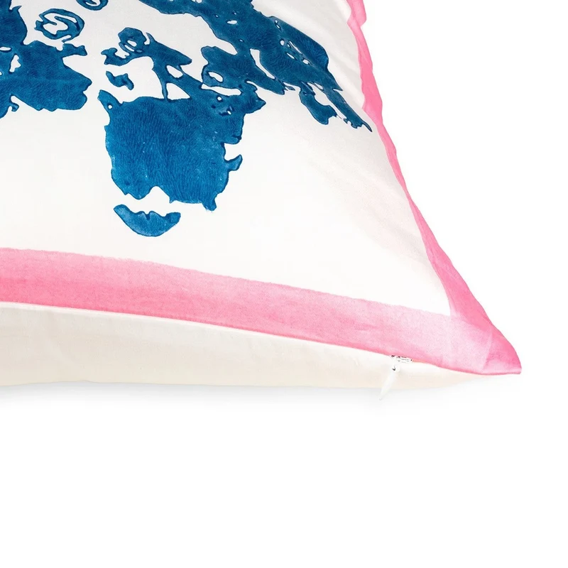 Stories of Italy White & Blue Cushion