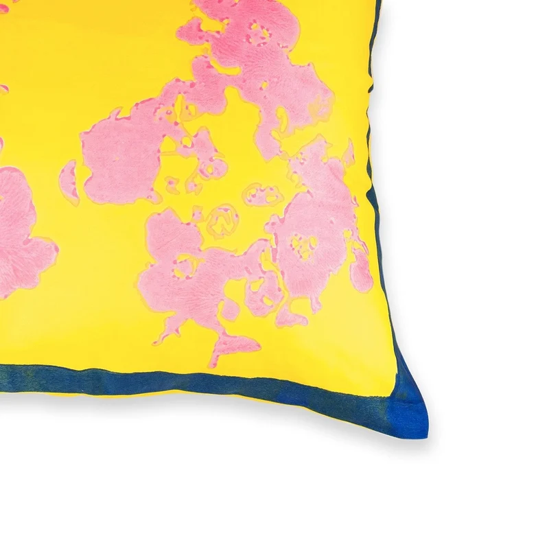 Stories of Italy Yellow & Pink Cushion