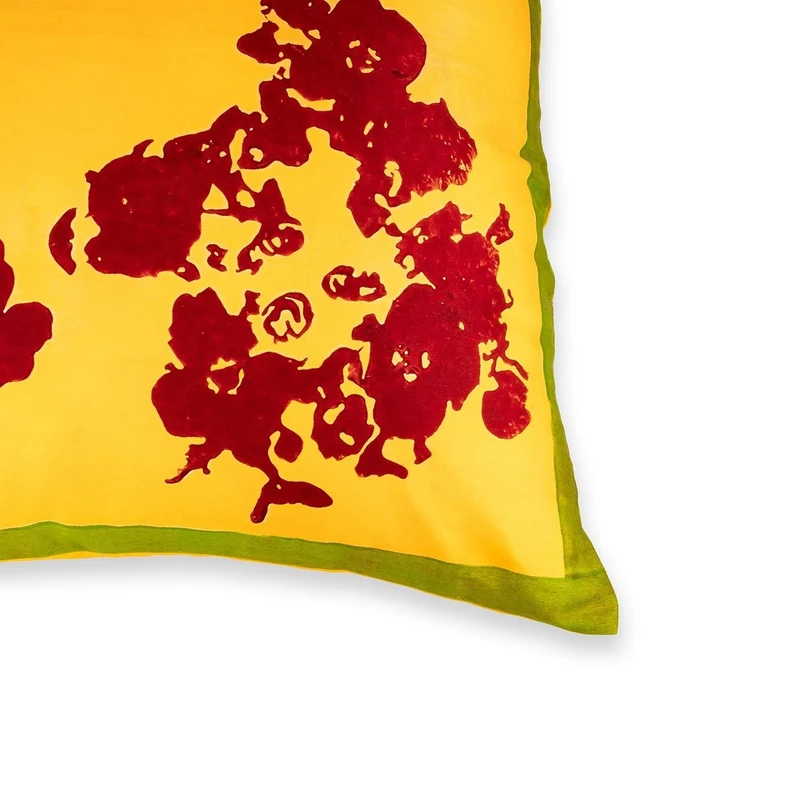 Stories of Italy Gold & Burgundy Cushion