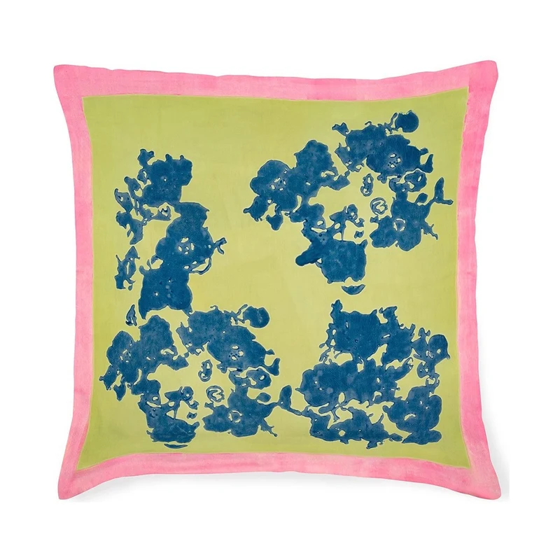 Stories of Italy Mint & Blue Cushion