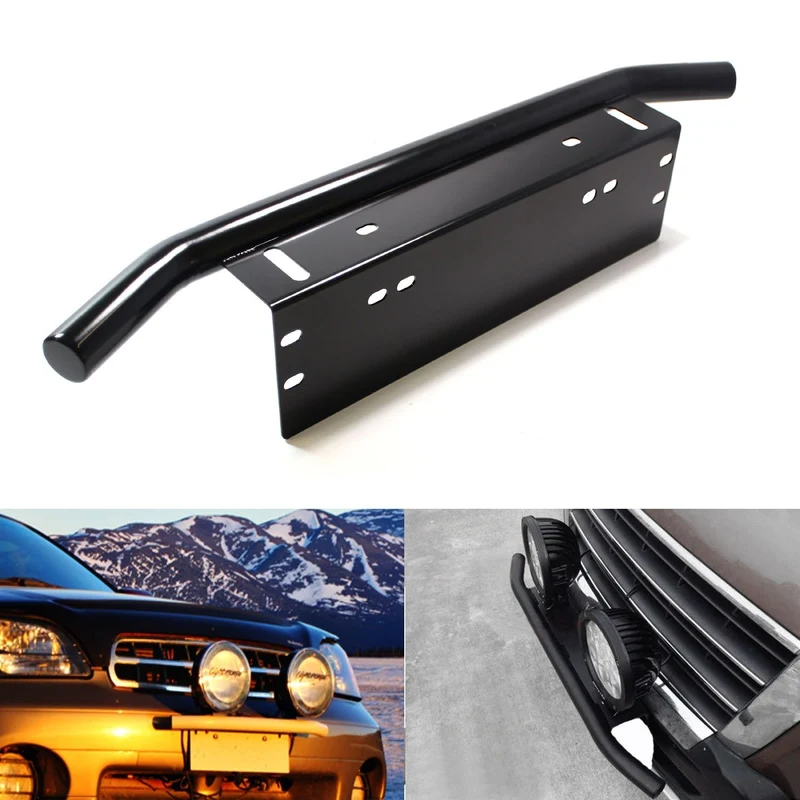 Barre pour lampe de travail avec support de plaque d'immatriculation