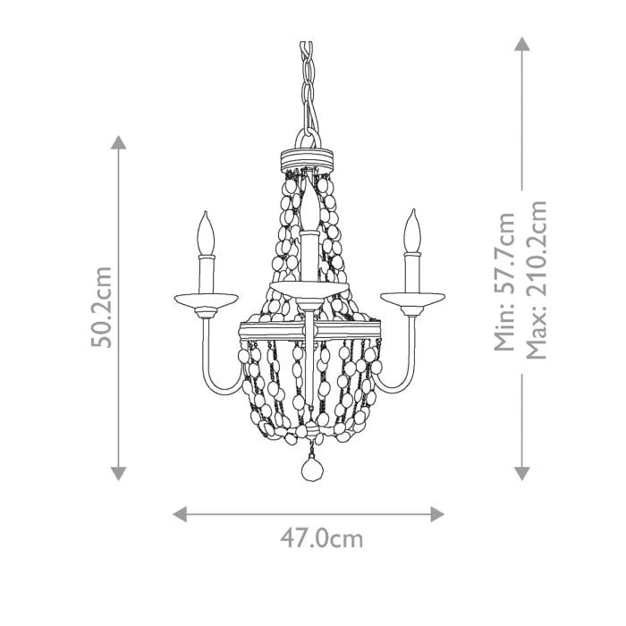 Petite Suspension Classique Cristal