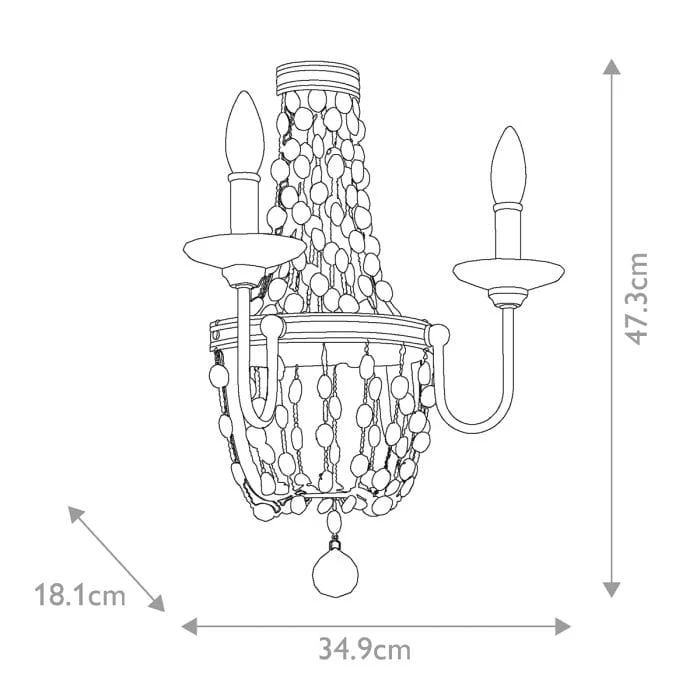 Lampe Murale Classique Cristal