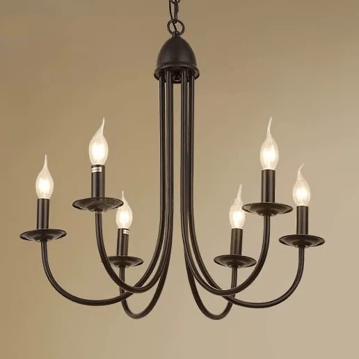 Luminaire Chandelier Noir Cuisine