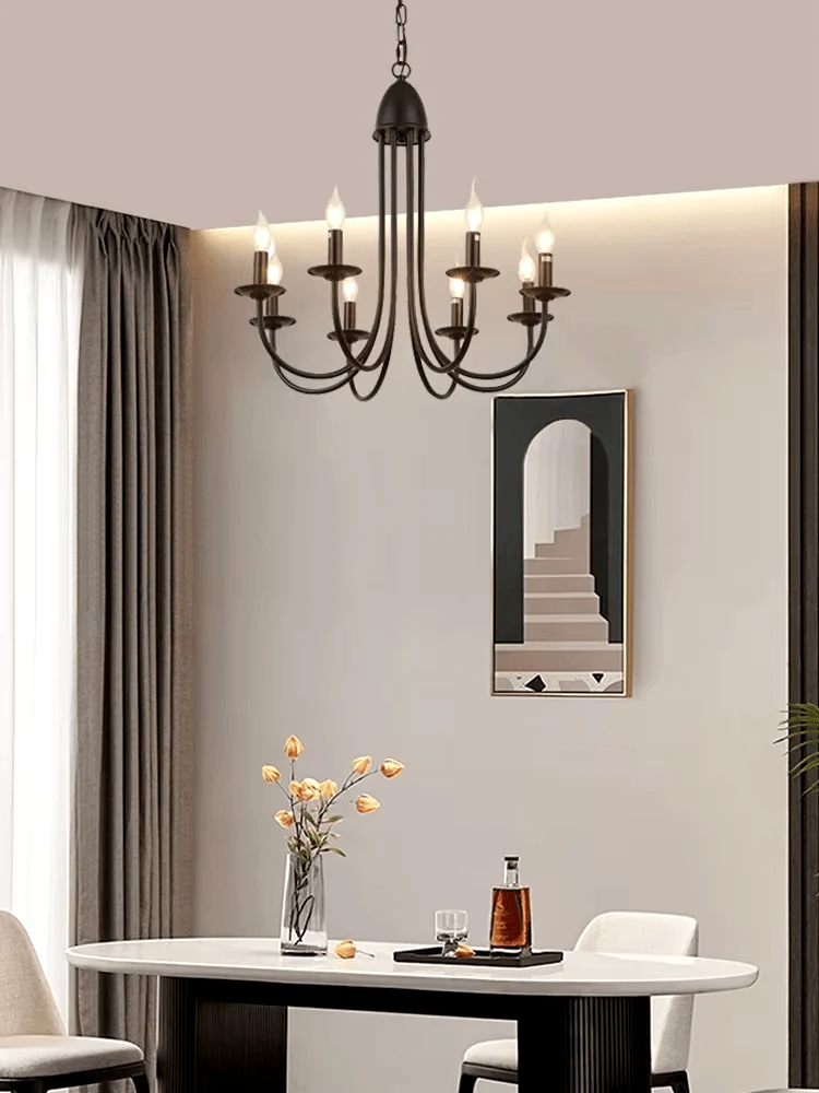 Luminaire Chandelier Noir Cuisine